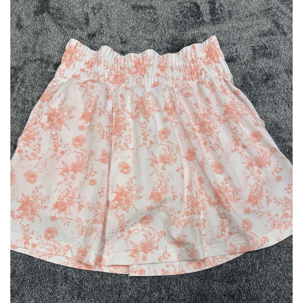 Puma Women's Sandy Printed Skirt Skort 16" Pink Fruit XS NEW (C1)